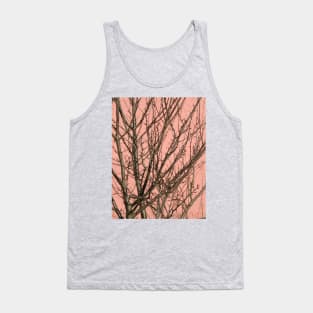 Bare tree against a pink wall Tank Top